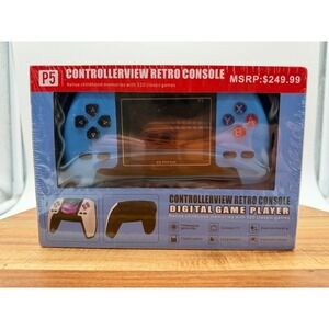 P5‎ Blue Controllerview Retro Console Digital Game Player Handheld 520 Games